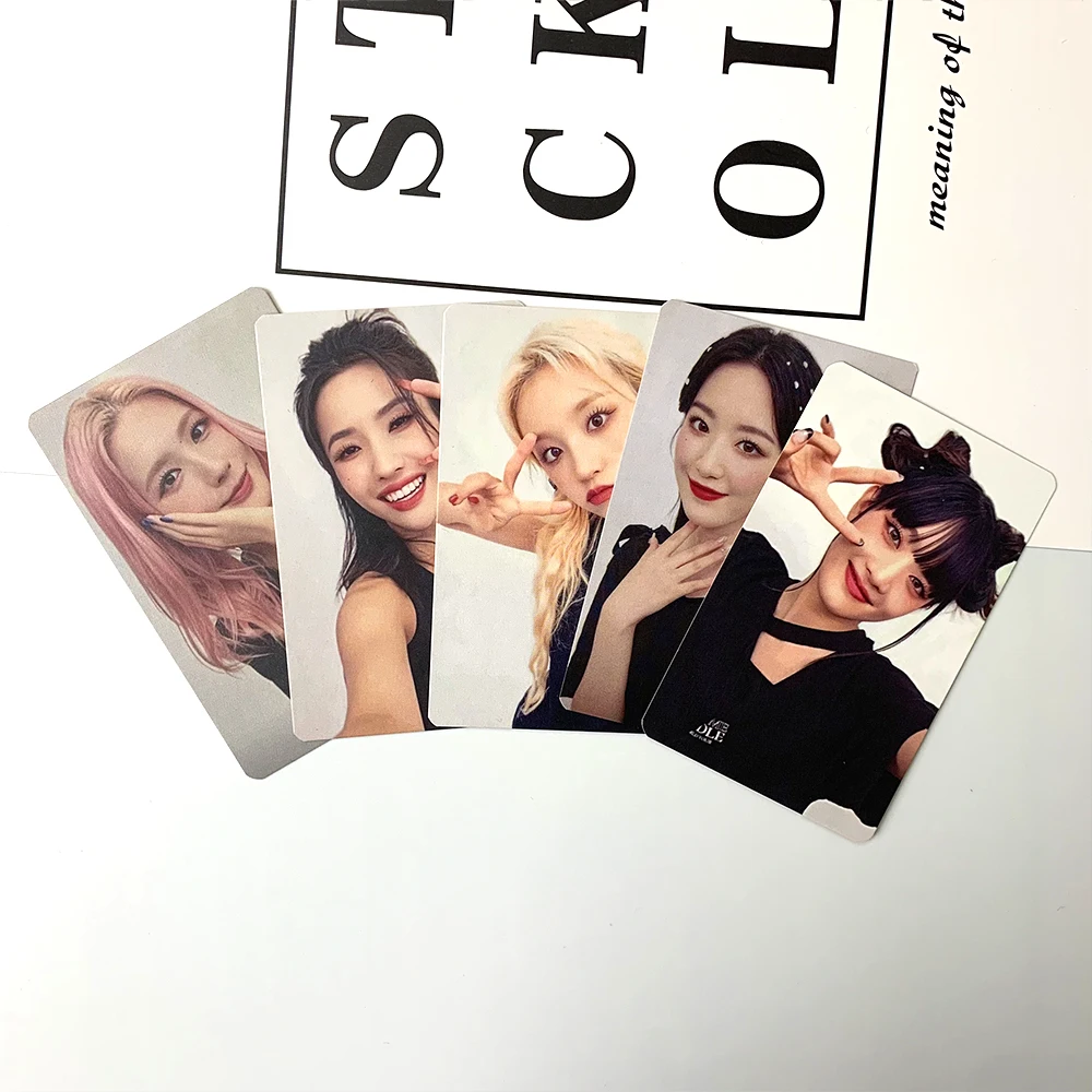 

5pcs KPOP (G)I-DLE Concert Tour Photocards I LOVE Double-Sided LOMO Cards YuQi MiYeon SoYeon Paper Cards Fans Collections Gifts