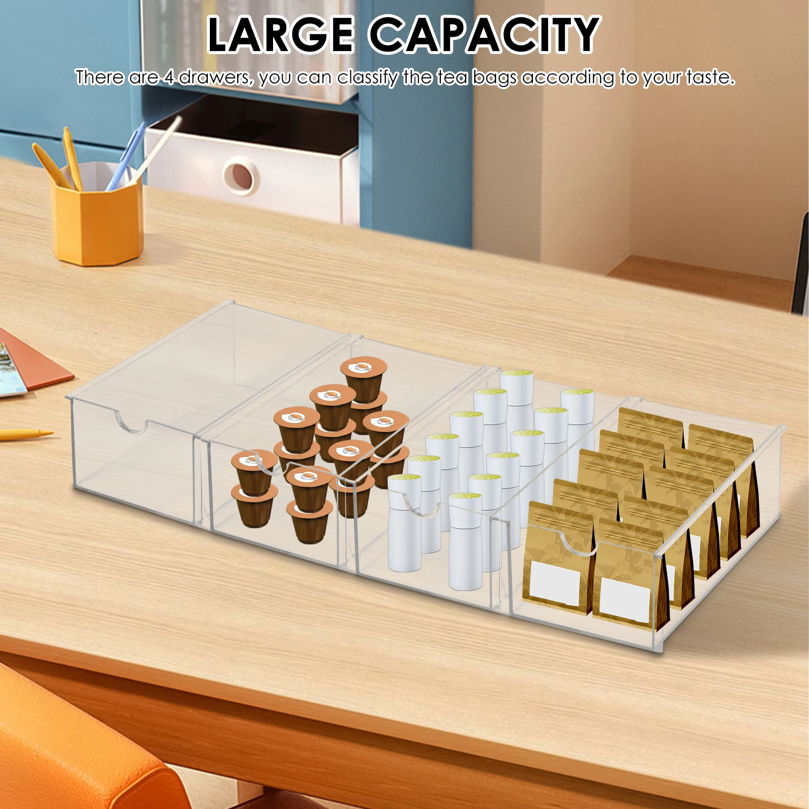 Tea Bag Organizer Drawer Stack - огляд і ціна Stackable Pantry Bin