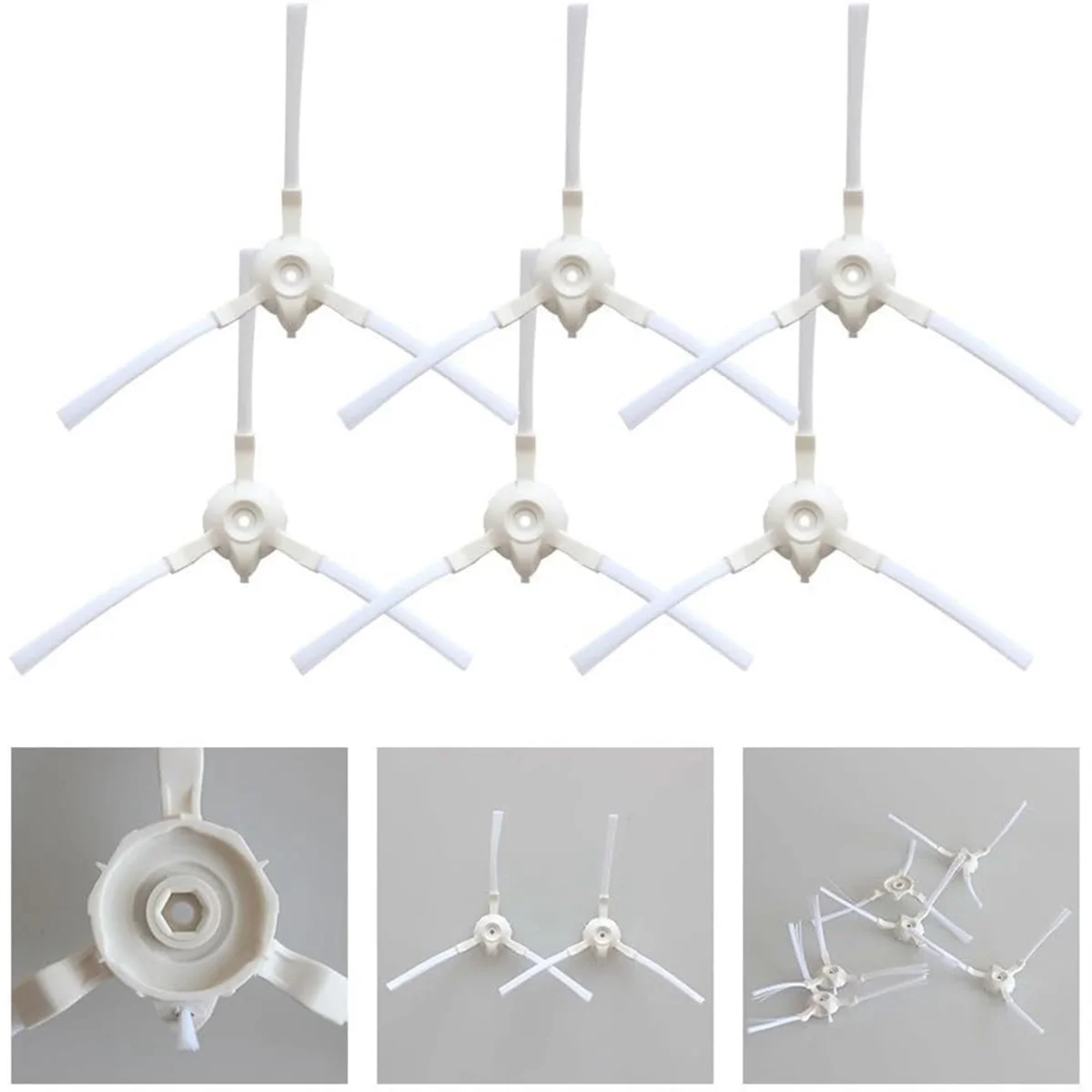 BFYLE 12 spazzole laterali di ricambio per BObsweep per aspirapolvere robot Bob PetHair Appetite, accessori spazzole per spazzare i bordi