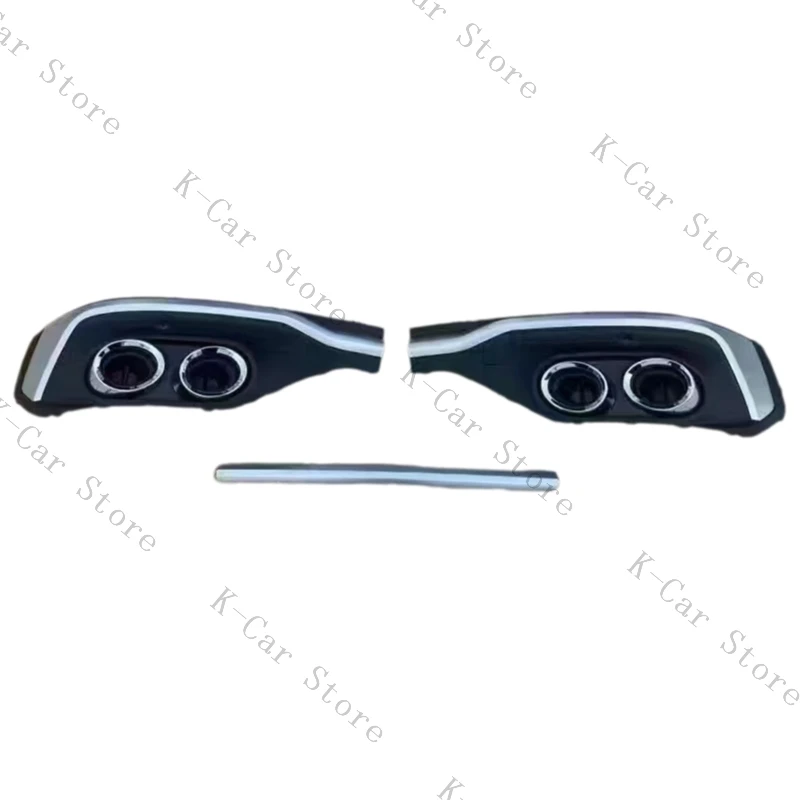 Auto Achterbumper Lip Splitter Diffuser Uitlaat Tips Achterbumper Nep Uitlaat Poort Accessoires Voor Audi Q5 Sportback 2020-2023