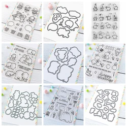 Snow Much Fun Stamp and Cutting Dies Mammoth Love Clear Stamps For DIY Scrapbooking Decoration Paper Craft Album Card Making