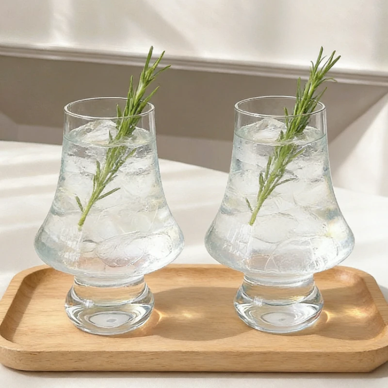 

New French Style Aroma Cup Mid Century Vintage Whiskey Glass Crystal Glass Liquor Cup Elegant Drinking Ware Tableware Decoration