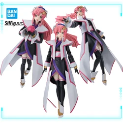 Bandai Original Genuine S.H.Figuarts Mobile Suit Gundam Seed Freedom Lacus Clyne Compass Tabard Ver 13cm Model Action Figure Toy