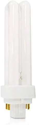 4 Saving Lamp 2 Pin Light Bulb Replacement Fluorescent Bulbs Double Tube 13W Bathroom Ceiling Compact Fluorescence