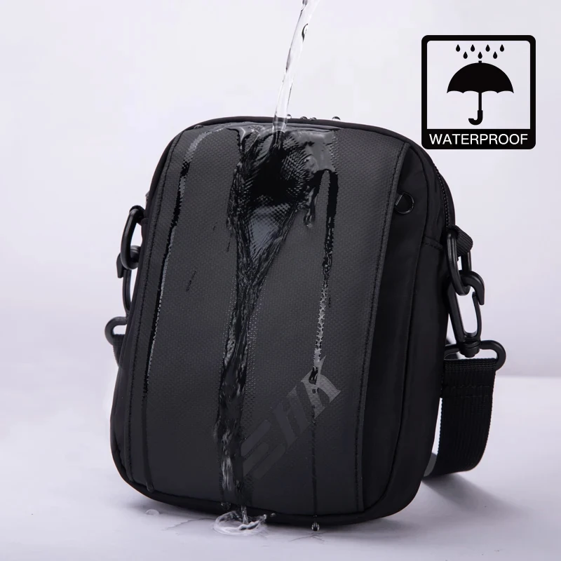 Obrázek 7: HK ležérní crossbody brašna pánské bedra brašna malý závěs komora brašna vodotěsný náprsní taška telefon pouch cestovní denně messenge brašna pro muži