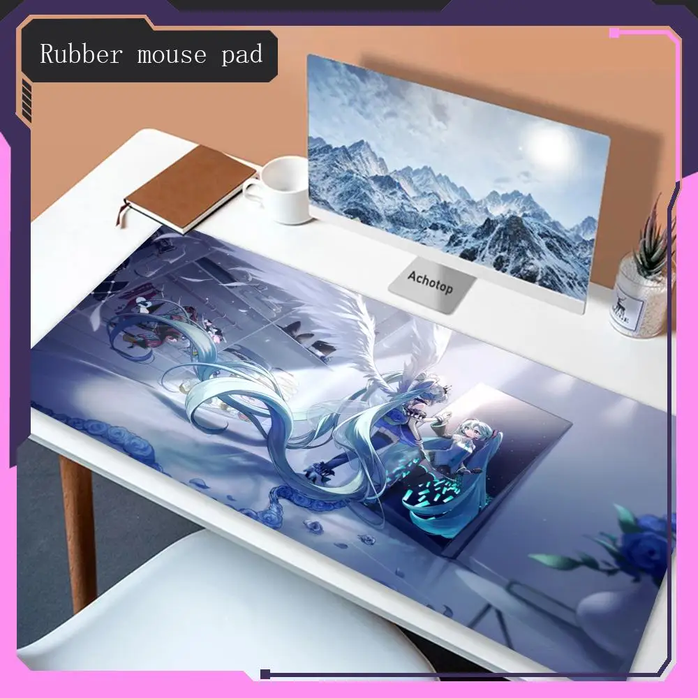 Mouse Pad Large size office desk protective pad waterproof rubber H-Hatsune Miku-u desktop desk game pad computer accessories