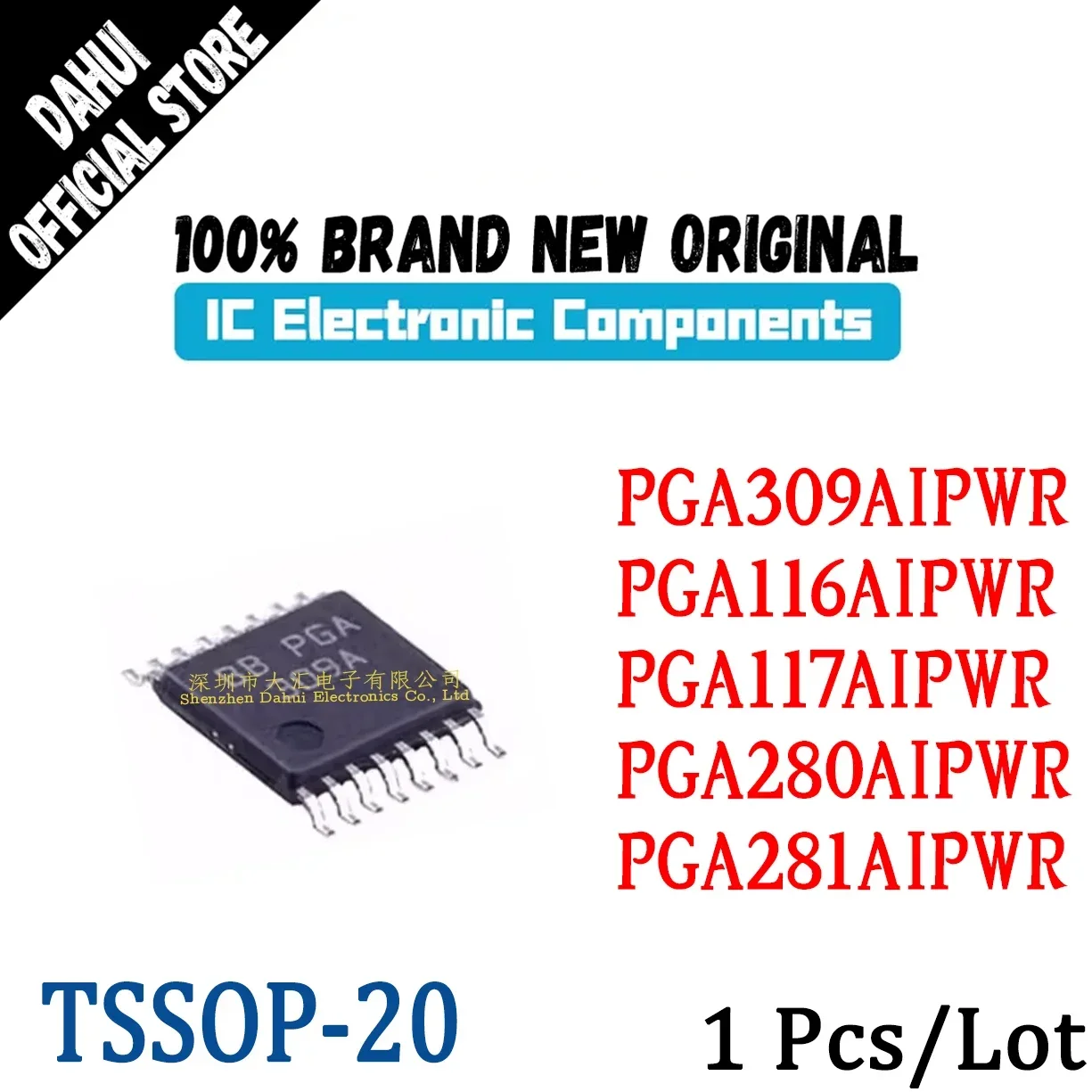 

PGA281AIPWR PGA309 PGA117 PGA116 PGA280A AIPWR TSSOP chip IC Brand New Original In Stock