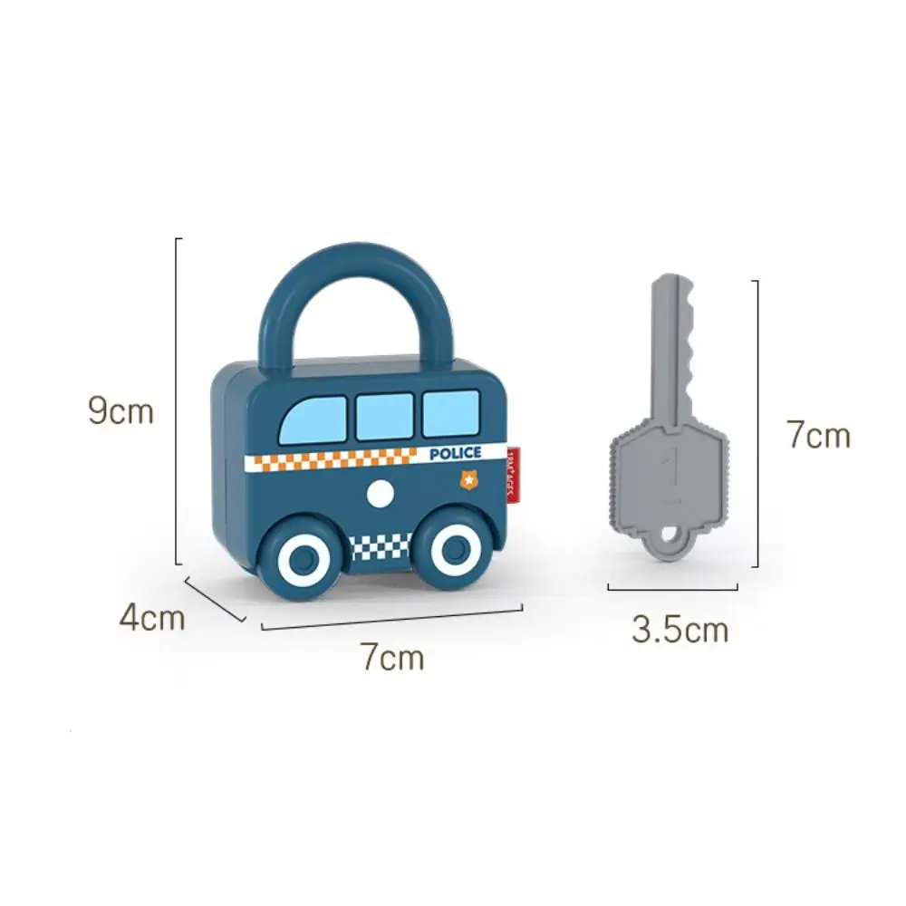 3 stuks slot met sleutels sleutels bijpassend speelgoed vroeg educatief nummer bijpassende auto ontgrendelen spel zintuiglijke kleurrijke sleutels auto speelgoed cadeau