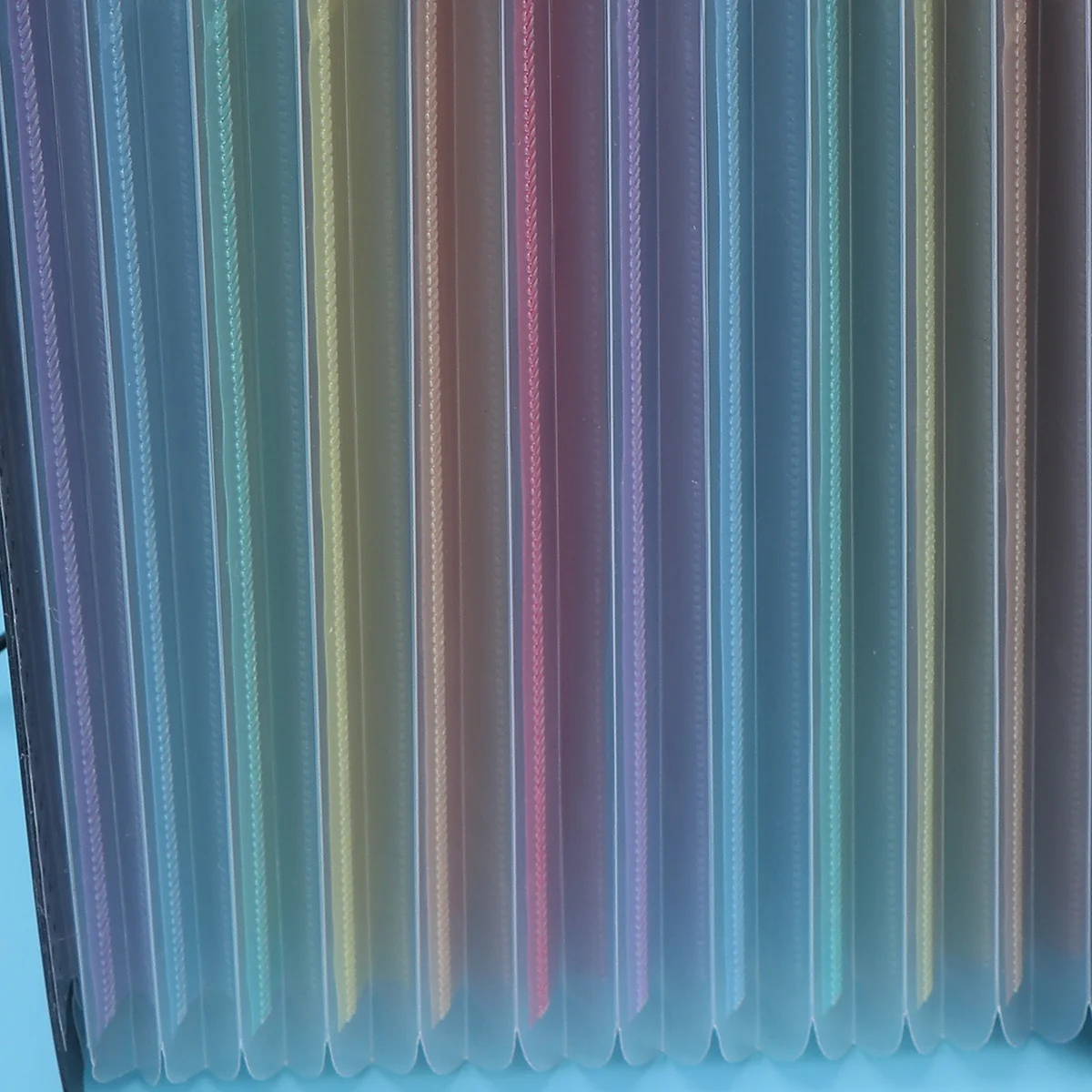 

12 Grid Portable File Folder A4 Round Cover Accordion Organizer For Home Office School Use Plastic Multilayer Document Folder