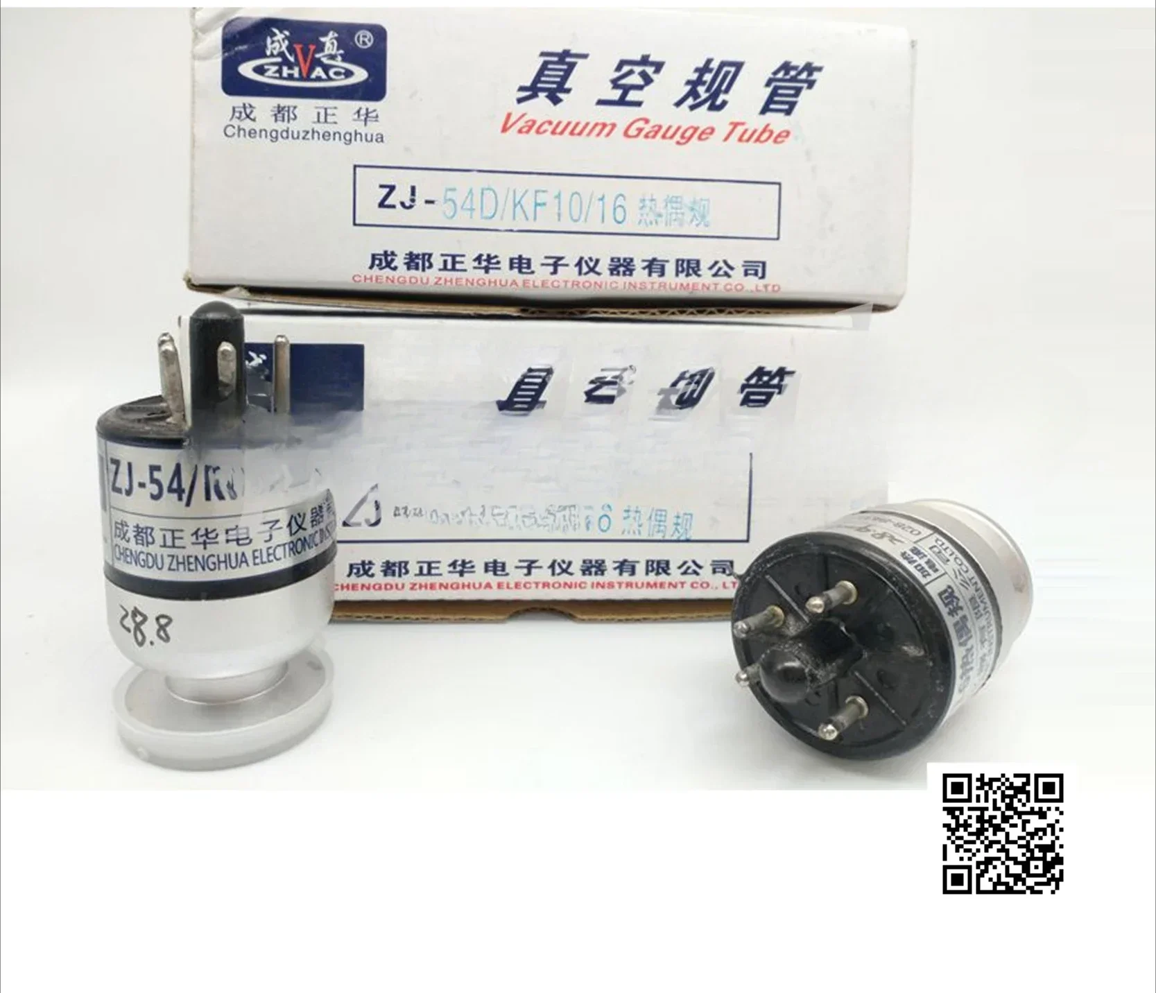 Jauge à vide ZJ-52T / KF10 / 16, interface à bride originale authentique