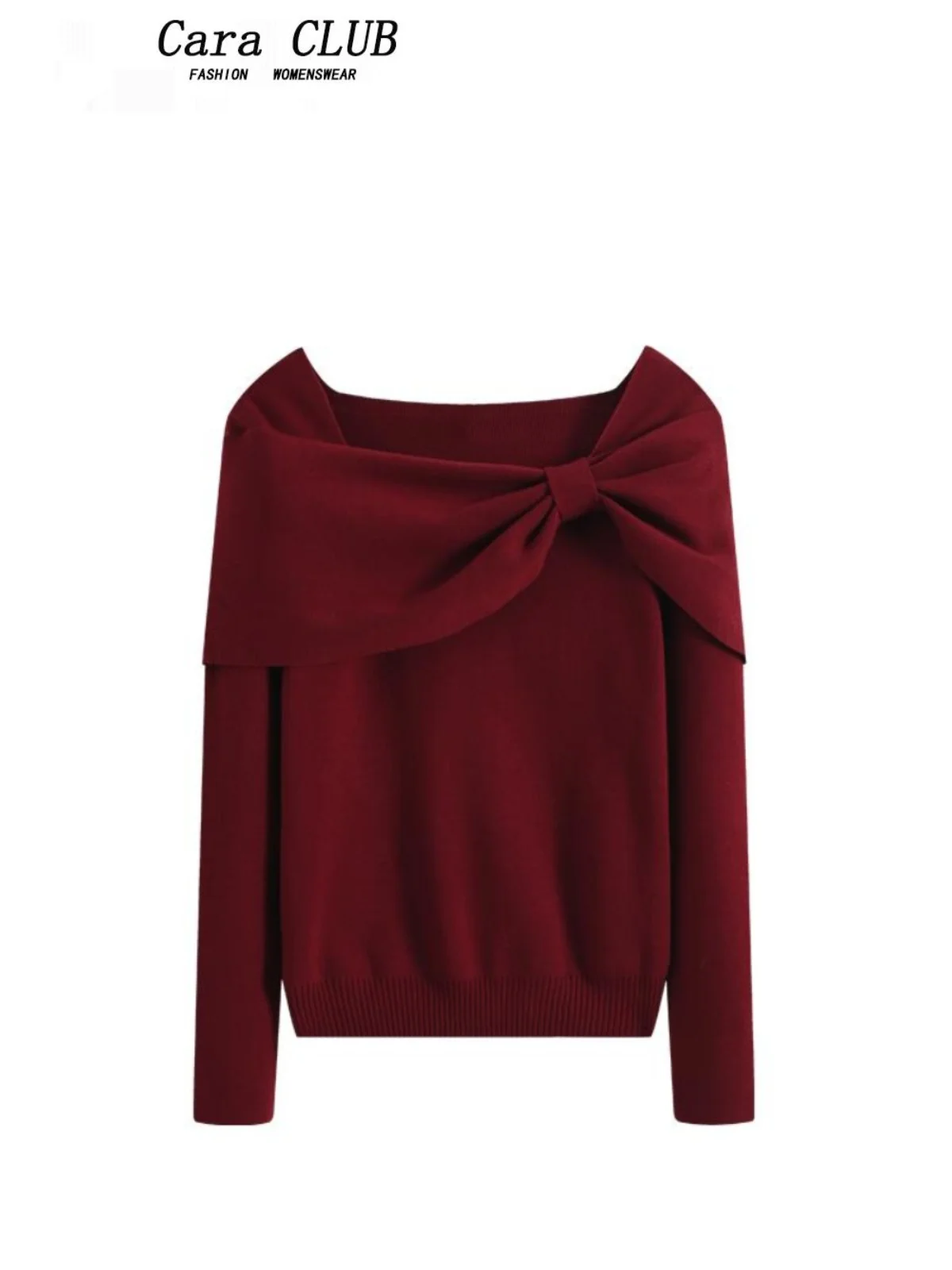 

plus Size CaraCLUB Knitwear Long Sve One oulder Women's Top Spring Season Hide Belly Slimming Upper Body Korean Sle