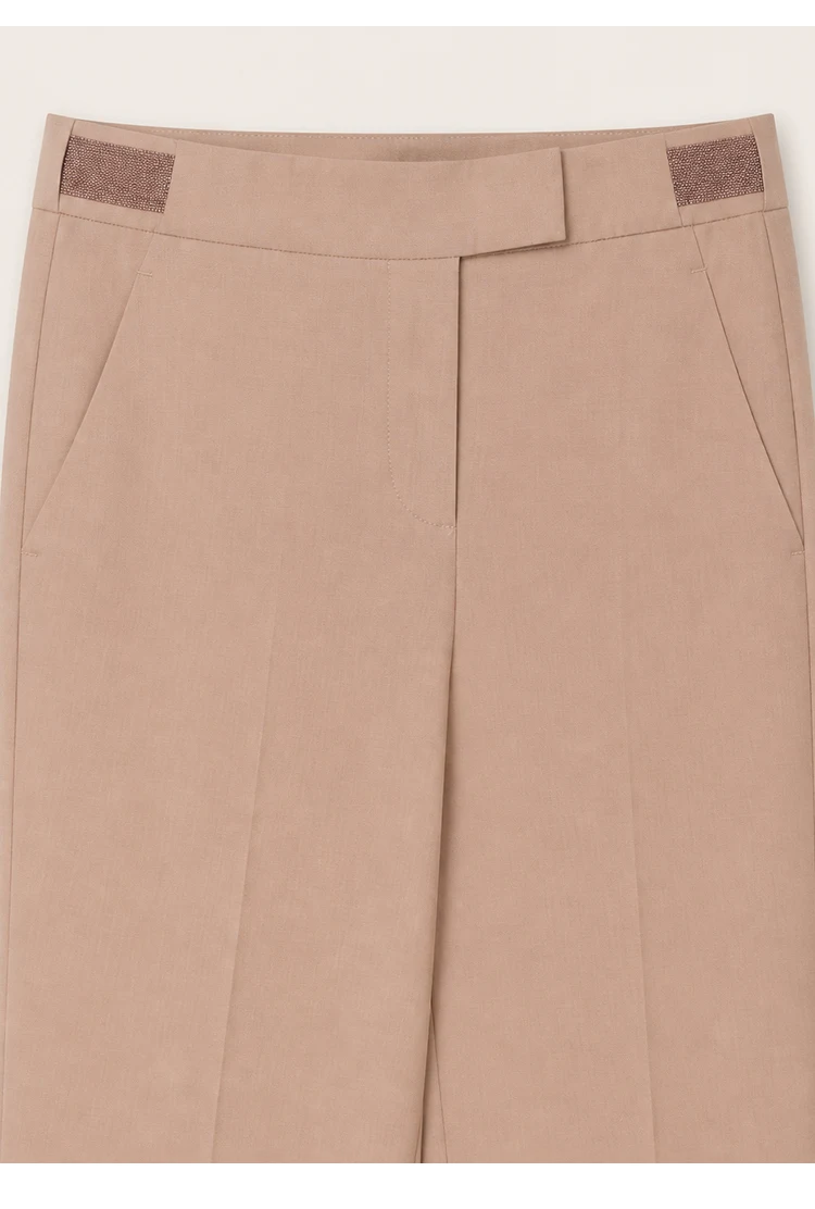 K2648X Luxusmarkenkleidung für Damen, lange Wollhosen, formelle Businesskleidung, Bürohosen für Damen – Detail 8