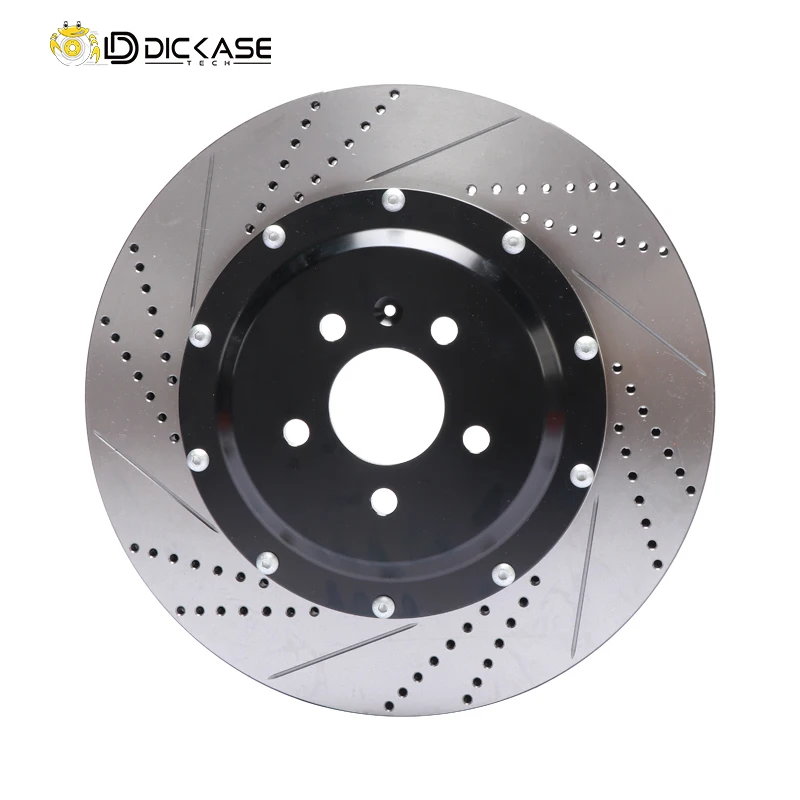 

Dicase high carbon two-piece style brake disc with aviation aluminum alloy center bell for bmw f30 340i,Professional car tuning