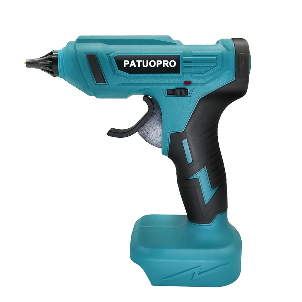 PATUOPRO Rechargeable Hot Glue Gun Cordless Electric Glue Gun Handheld DIY Repairing Tool For Makita 18V Battery(No Battery)