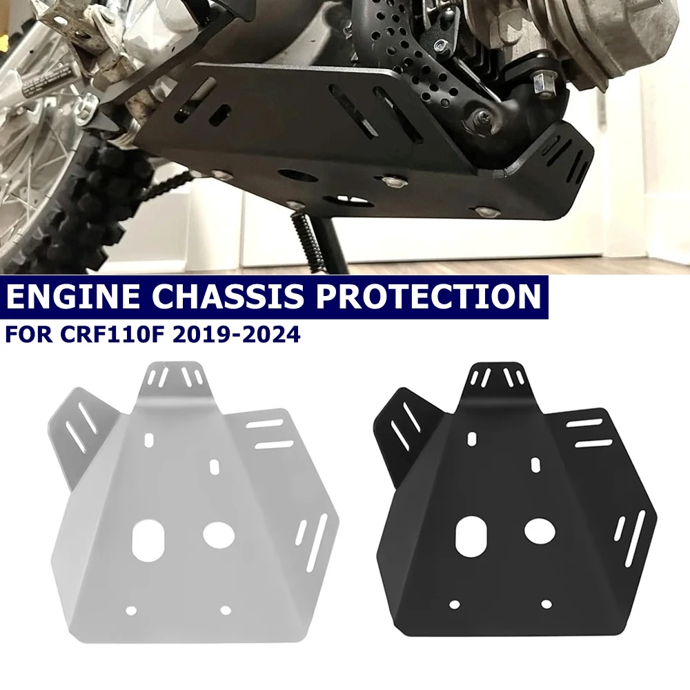 

For Honda CRF110 F CRF 110 F 2019-2025 Motorcycle Engine Skid Plate CRF110F Engine Protector Belly Pan Chassis Bash Plate Cover