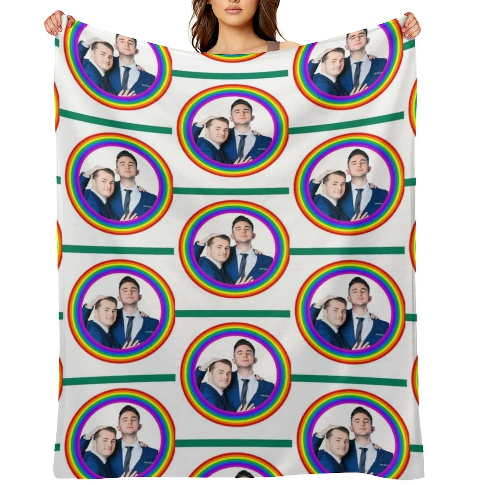 

Eastenders Ballum LGBT Throw Blanket Sofa Throw Thins Shaggy Plush Blankets