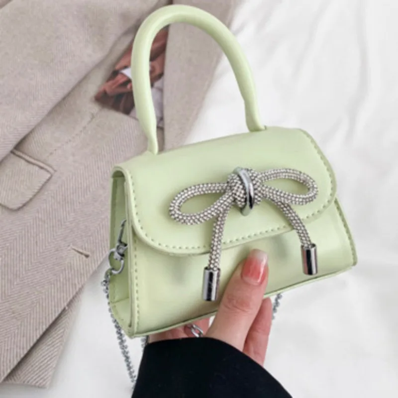 Bag Tie Shoulder Bow New Handheld Small Popular Chain Crossbody Casual Handbag For Woman High-Quality Messenger Versatile Luxury