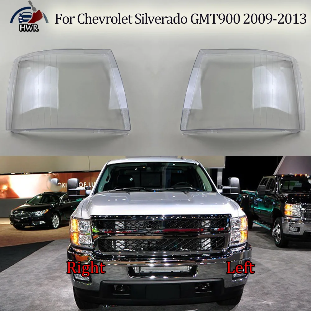 

For Chevrolet 2009 2010 2011-2013 Silverado GMT900 Car Headlight Lampshade Cover Shell Lens Automobiles Head Light Lamp Lens