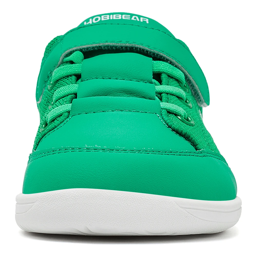 HOBIBEAR Kinder-Barfußschuhe mit breiter Zehenpartie, für Jungen und Mädchen, minimalistische Turnschuhe, leichte Mesh-Kunstlederschuhe mit Hakenschlaufe – Detail 8