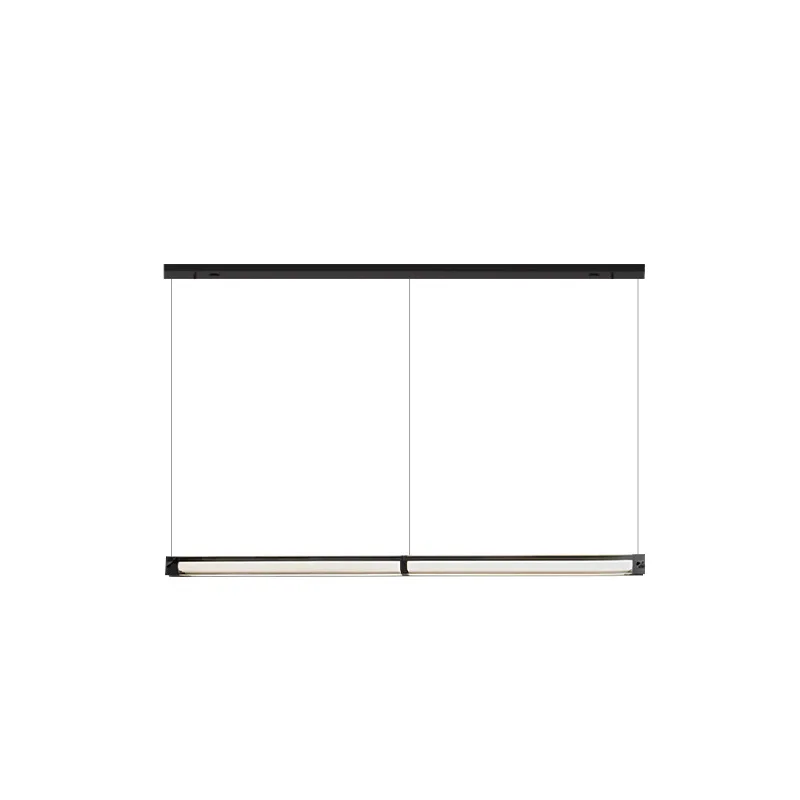 

Italian minimalist, restaurant chandelier modern minimalist Nordic designer light and shadow art glass strip