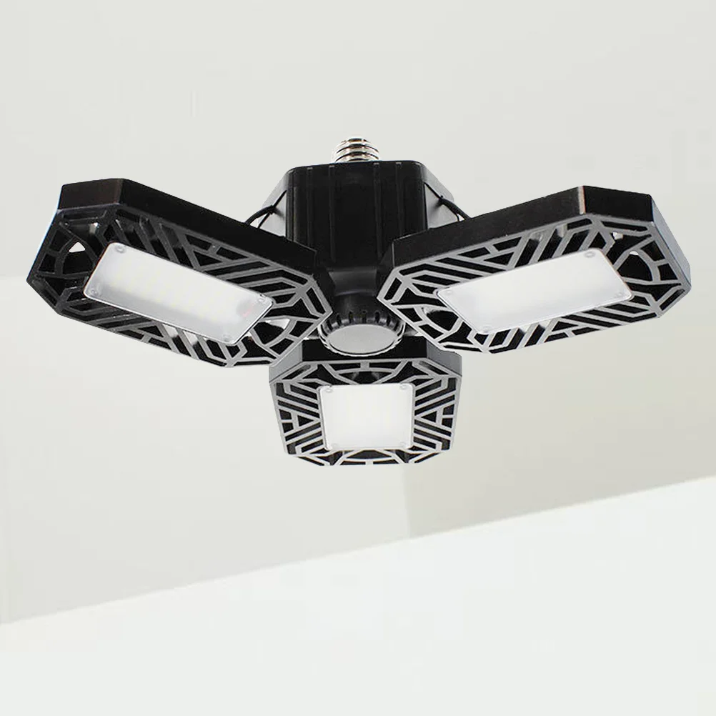 80 واط للطي LED المرآب ضوء السقف 360 درجة تشوه ثلاث أوراق توفير الطاقة مصباح مصباح المرآب