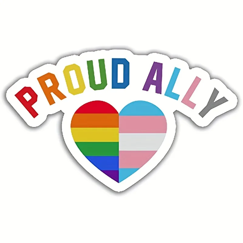 

Мотоциклетные наклейки Proud Ally для мотоцикла, топливный бак, боковой корпус, гоночный шлем, ЛГБТ наклейки, Съемный автомобиль, окно, виниловые наклейки