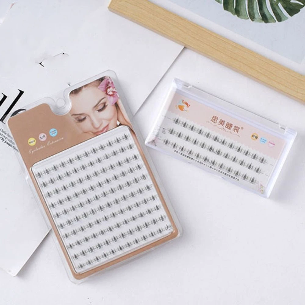 Pestañas individuales suaves y densas, maquillaje de larga duración, mechones de pestañas segmentadas, DIY, Cosplay, pestañas postizas esponjosas para mujer