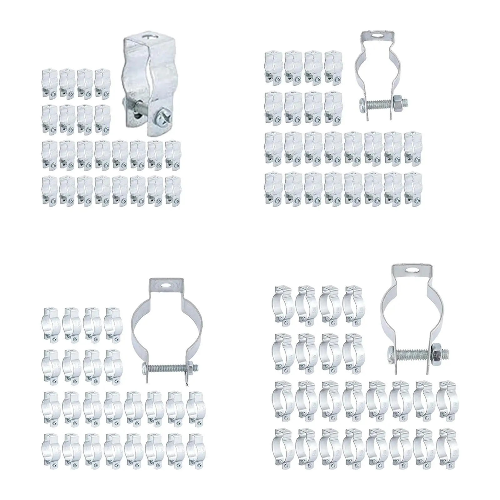25 Pieces Galvanized Steel Conduit Hangers Rigid for Rigid Conduit Mounting to Surface Conduit Supports Professional