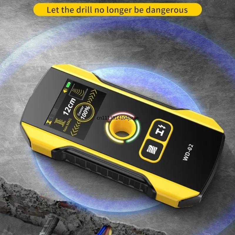 WD‑02 Multifunctional Wall Detector High Precision Scanner for Metal Rebar Hidden Electric Wire Load‑Bearing Wall Testing