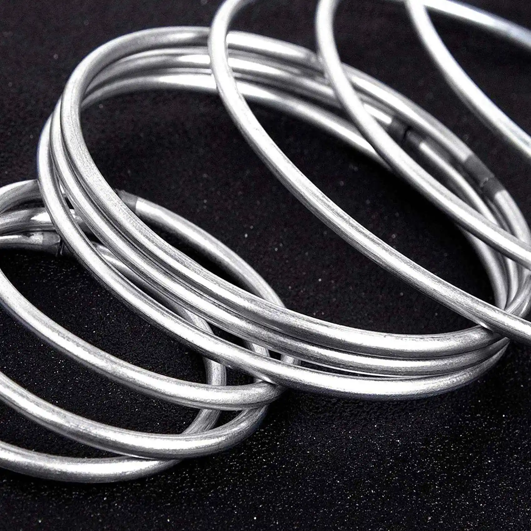 ABUI-30 PCS Silver Dream Catcher Metal Rings Supplies,Macrame Rings, Metal Hoops For Multi-Purpose Crafts Projects In 5 Sizes