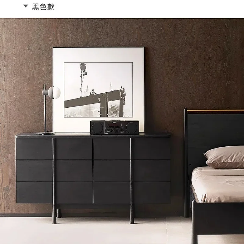 Wabi Sansan – armoire à Six seaux en bois massif de frêne, armoire de rangement japonaise, casier d'entrée, armoire à bord noir Antique moyen