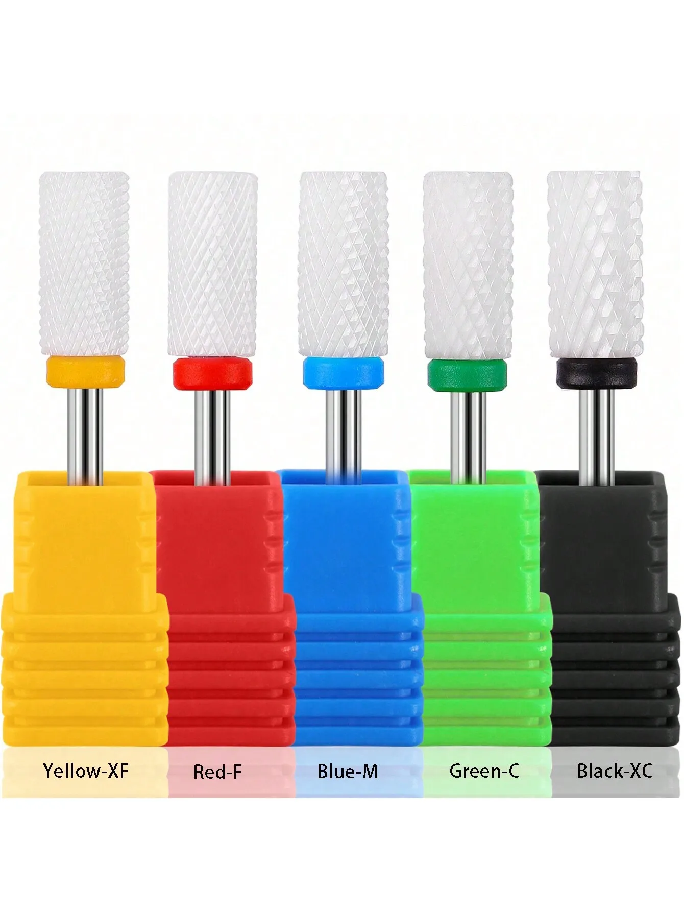 1 أو 5 قطعة كربيد السيراميك التنغستن مسمار مثقاب الخشب لآلات الحفر الأظافر للحفر الكهربائي مانيكير ملحق قاطعة المطحنة #1