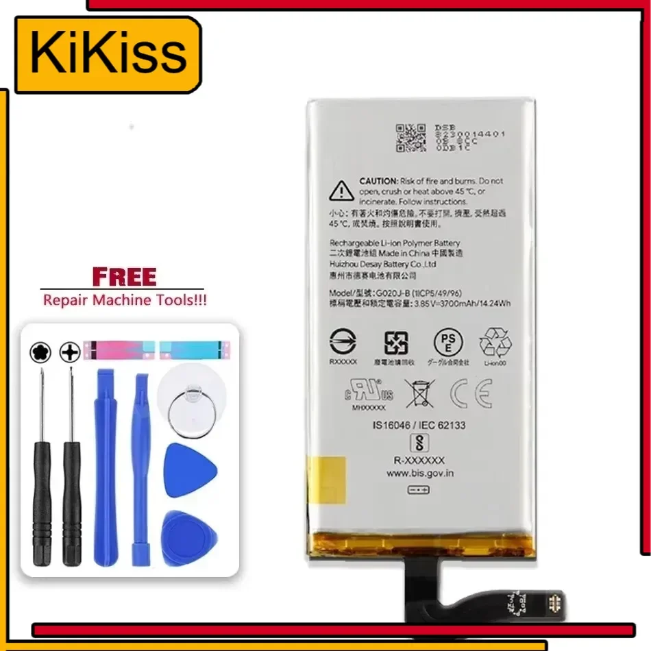 Battery G020J-B 3700Mah Replacement For Google 4 X Pixel 4XL Pixel4 XL Bateria + Tools