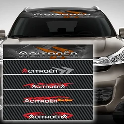 Car Front Rear Windshield Emblem Sticker for Citroen C6 C3 XR C4 Elysee Berlingo Xsara Aircross C5 X7 Picasso Sega Decoration