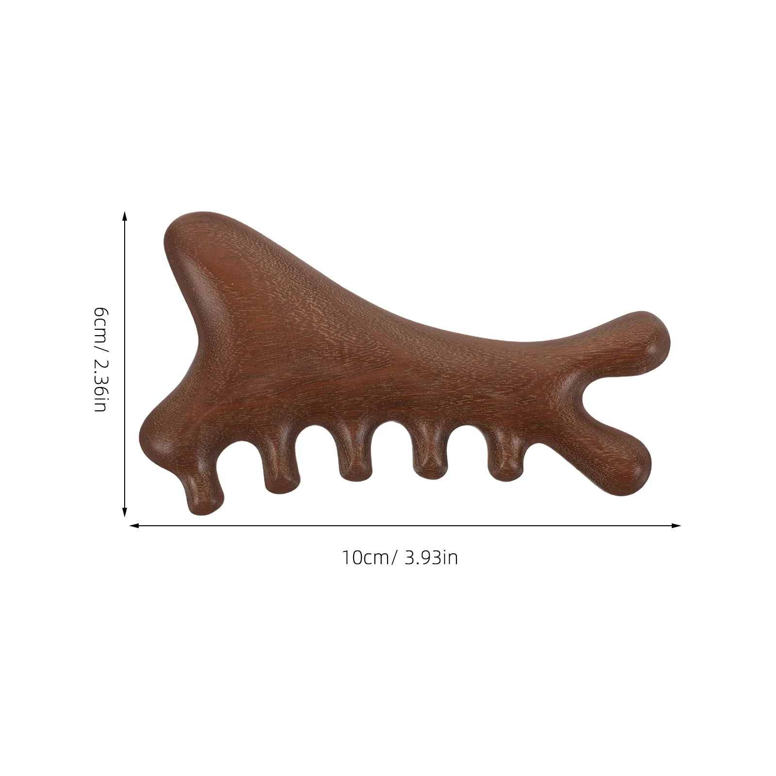 2 個ワイド歯サンダルウッドマッサージコーム天然木頭皮マッサージャーヘッドツボリリーフヘアスタイリングツール木製頭皮マッサージャー