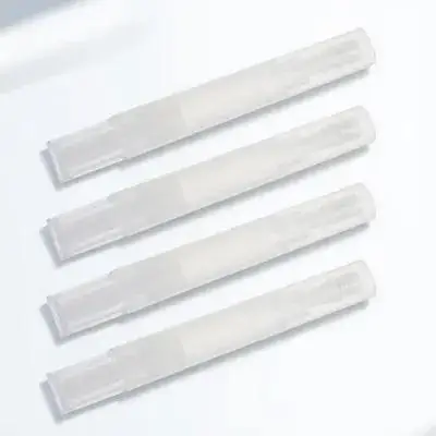 4 pçs canetas da arte do prego vazio brilho labial caneta reutilizável óleo essencial escova caneta para crescimento de cílios nutrição do prego cutícula aplicador de óleo