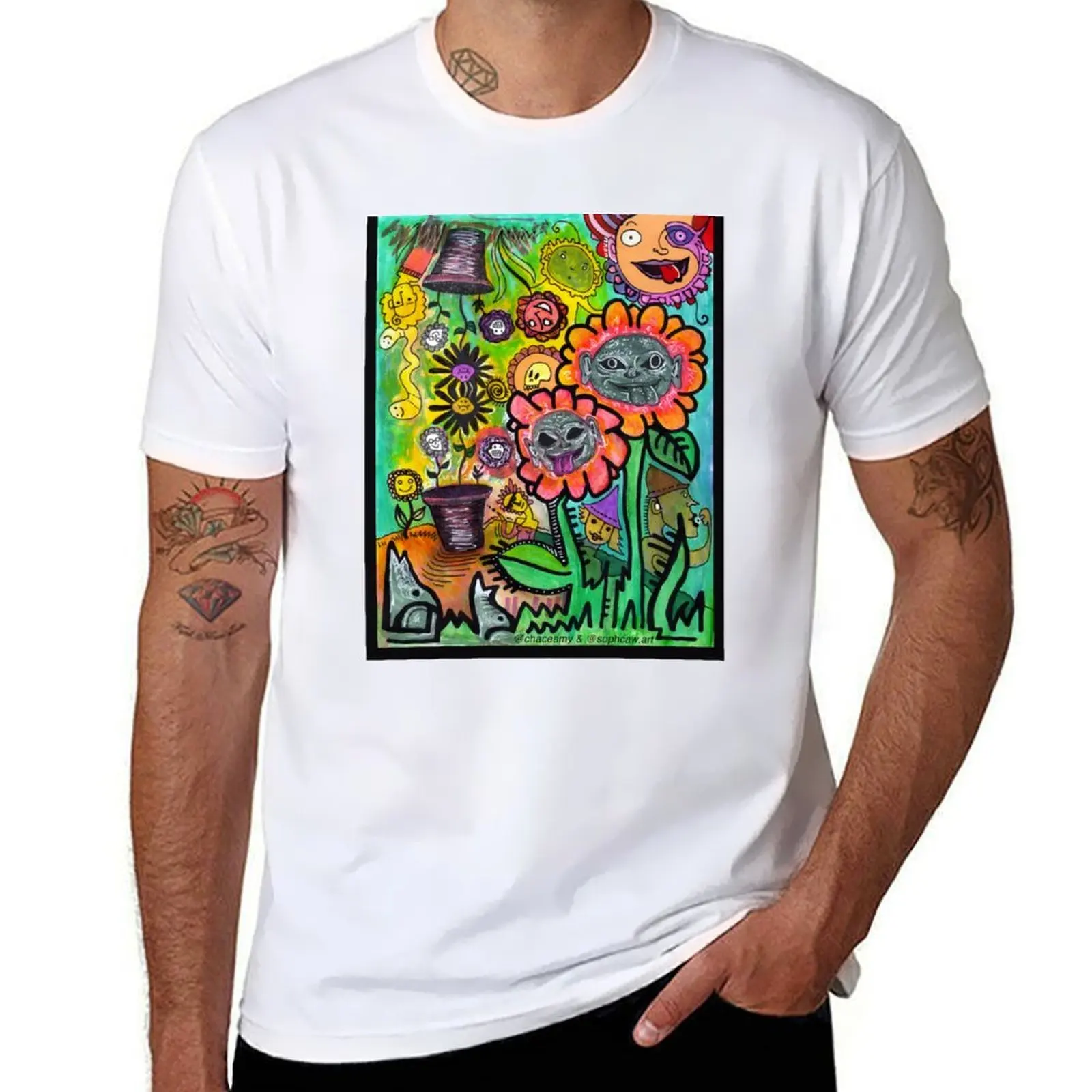

Flower party is all inclusive T-Shirt man t shirt cotton t shirt custom print T-Shirt