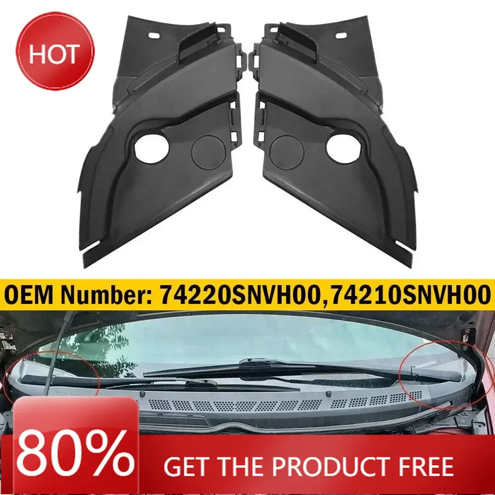 

Накладки на зеркала для Honda Civic 2006-2011 74220SNVH00 2x, обертка на лобовое стекло, угловой рычаг стеклоочистителя, вентиляционная боковая накладка, дефлекто