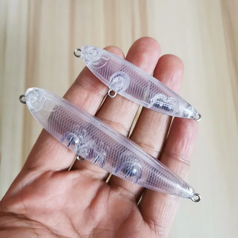 Japanese Floating Pencil Zigzag Dog Bait 10.7g/5.4g Transparent Plastic Fishing Lure