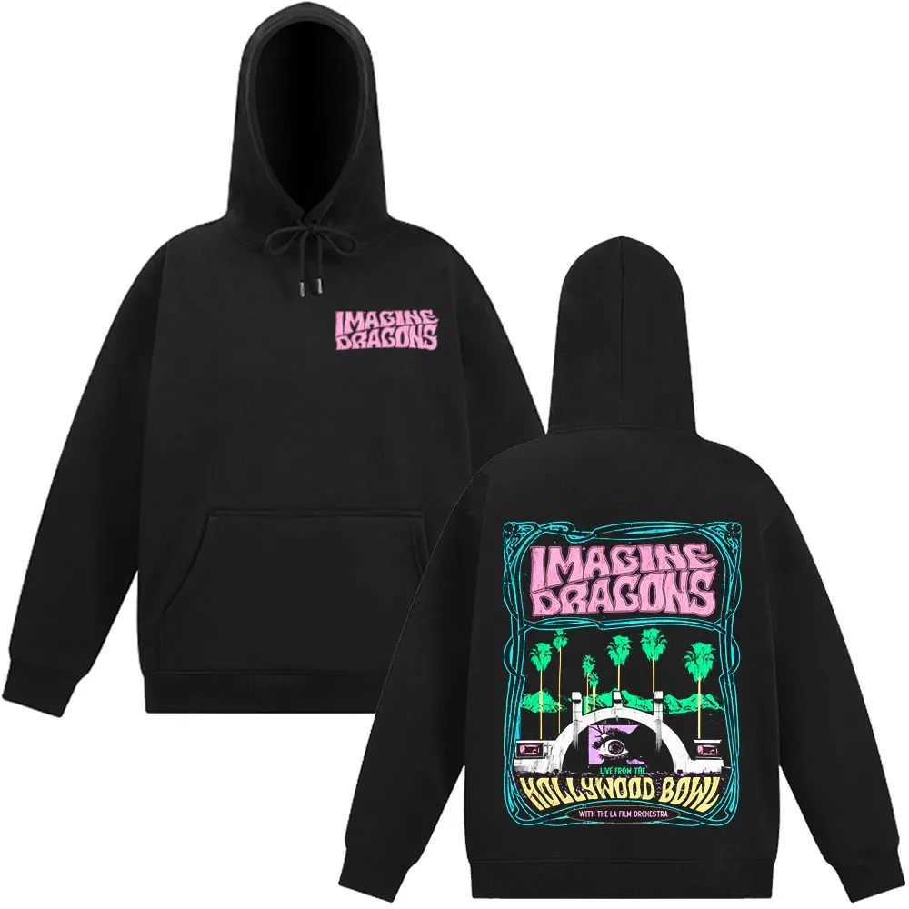 Imagine Dragons Band Loom World Tour 2025 Harajuku Sweatshirt Men Women Hip-hop Pullover Hot Sale Loose Casual Oversized Hoodies