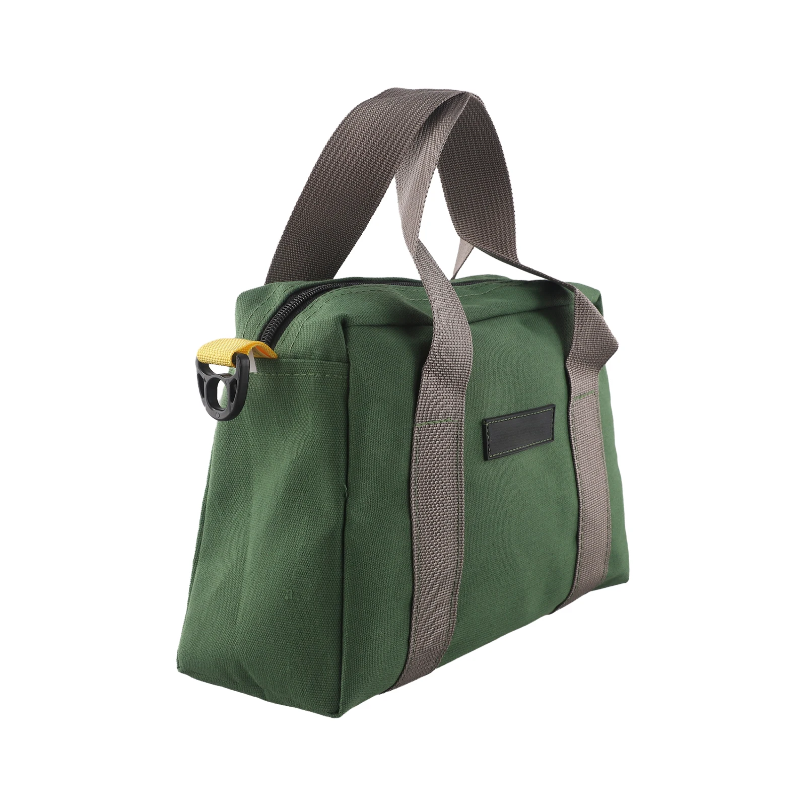For DIY Projects For Vehicle Maintenance Green grey Large Capacity Tool Bag Sturdy Bottom Wear Resistant Wide Strap Handle