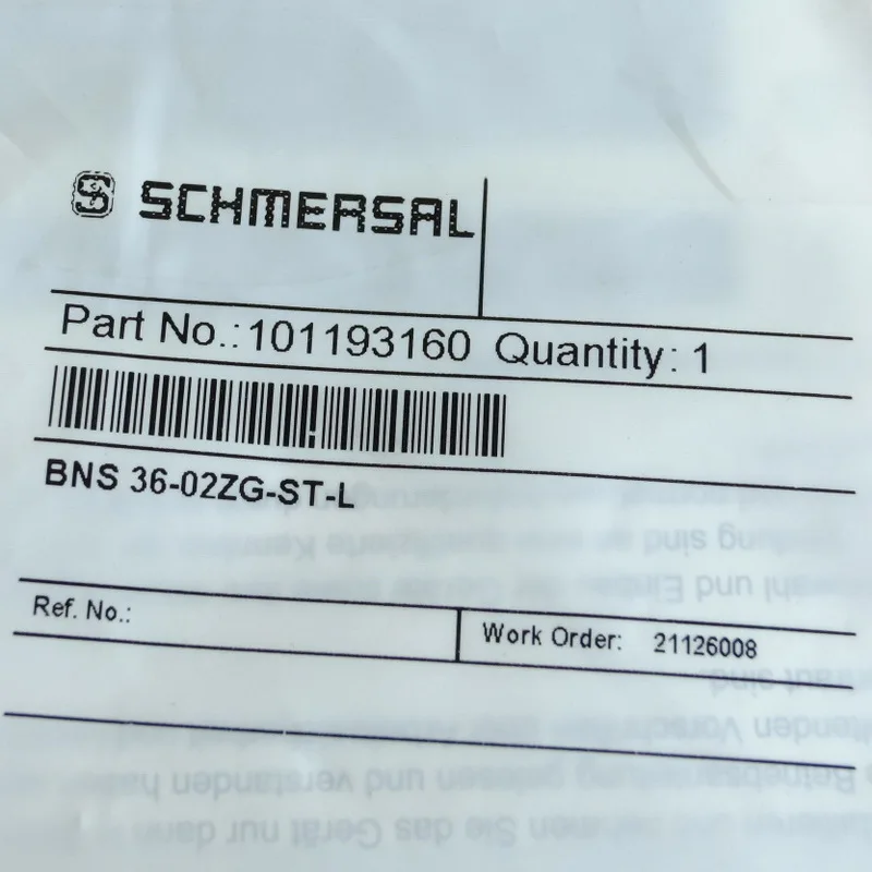 SCHMERSAL 101193160 New security sensor BNS 36-02ZG-ST-L