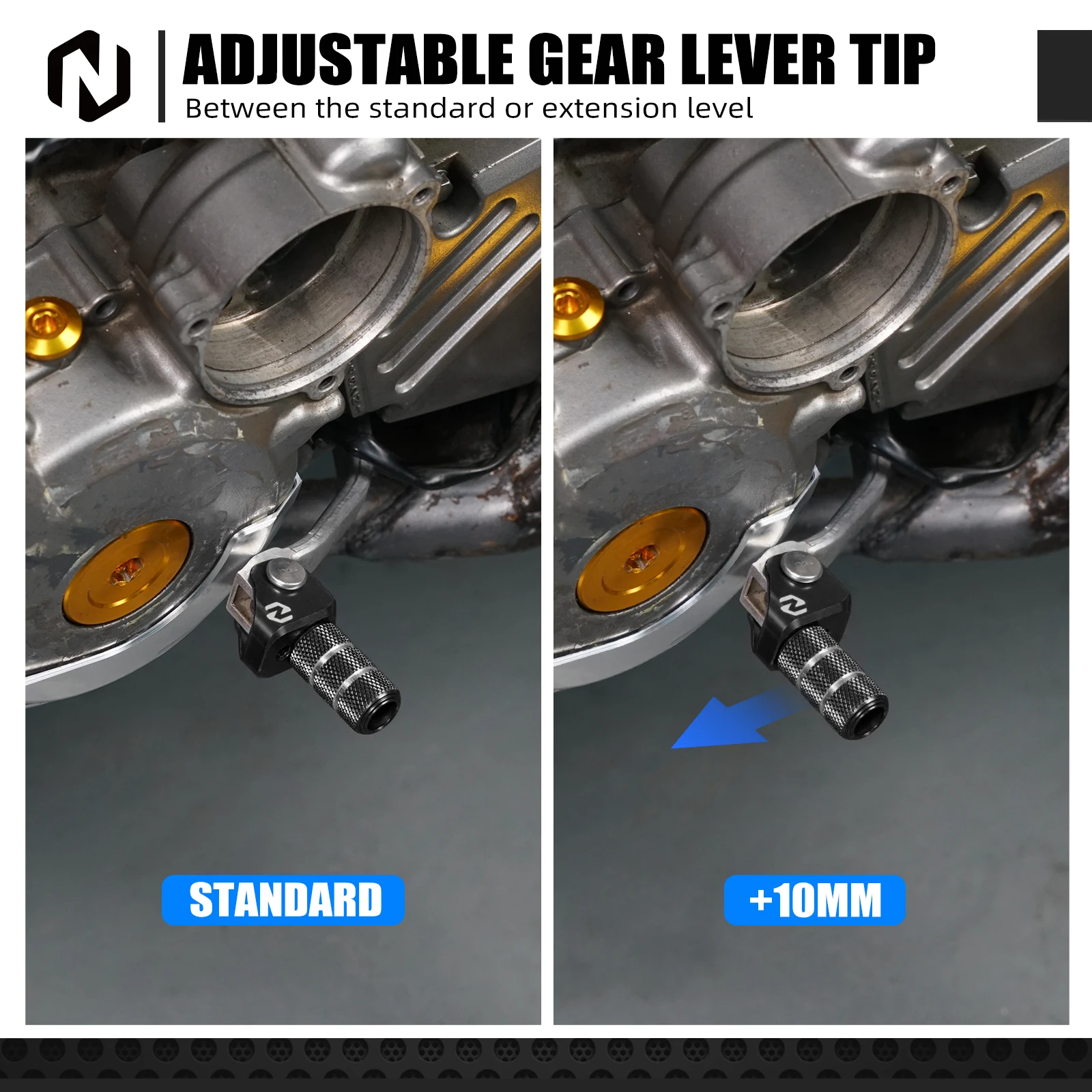 NICECNC For Suzuki DRZ 400S 400SM DRZ 400 E S SM 2000-2024 Folding Brake Pedal Tip Extension Plate& Gear Shifter Shift Lever Tip - Image 6