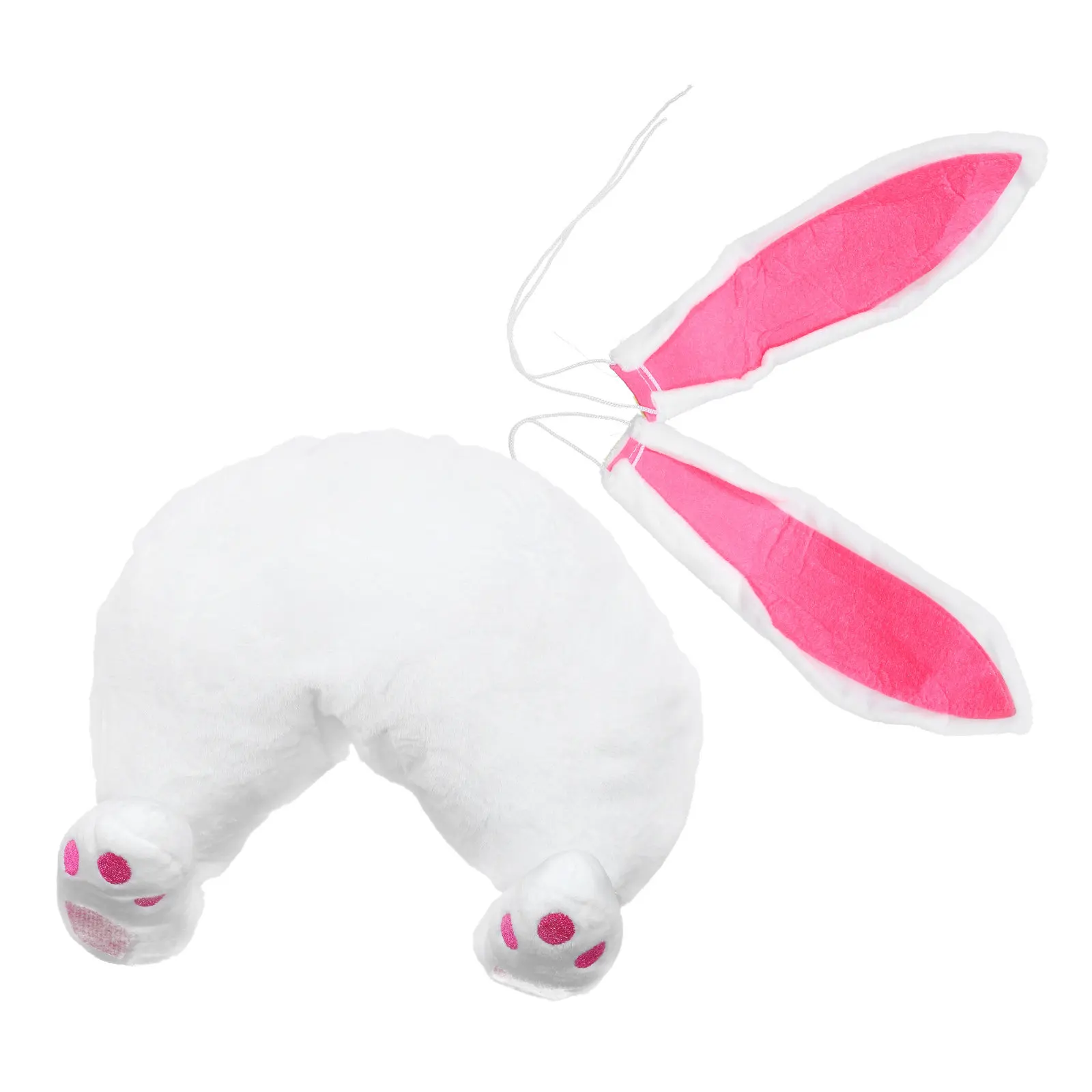 

1Pcs Easter Rabbit Decor Cotton Craft Festival Rabbit Ornament Cozy Home Office Living Room Adornment Easter Themed Decor