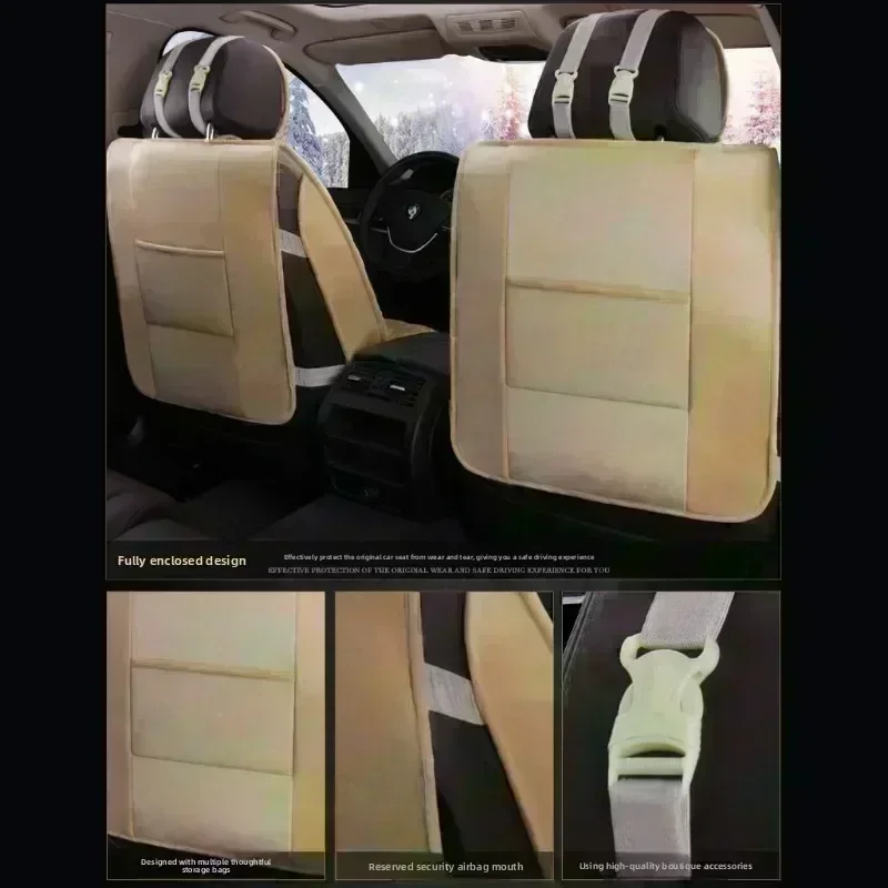 لغطاء مقعد السيارة شيفروليه سيلفرادوف: غطاء حماية مقعد ناعم مريح وسميك ودافئ وشامل #2