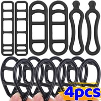 Bicycle Front Light Torch GEL Silicone Fixing Band Helmet Pump Rubber Fastening Strap 7-20cm Stretch Mountain Road Bike Parts