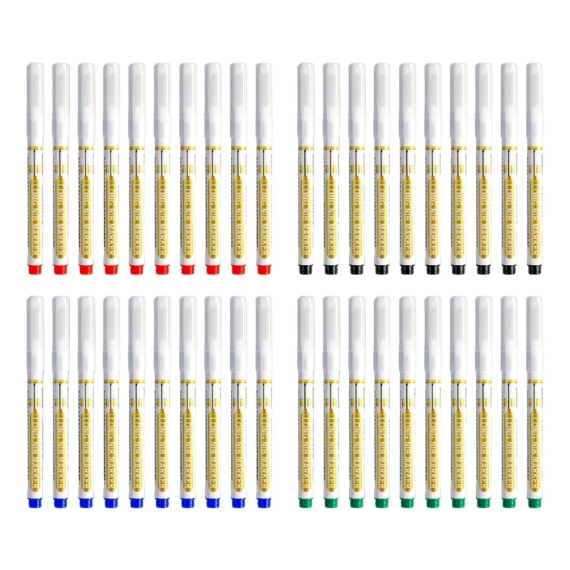 

Long Head Deep Hole Marker for Woodworking Set of 10 Long Head Waterproof Carpenter Pens in Various Colors 20mm Nib Dropship