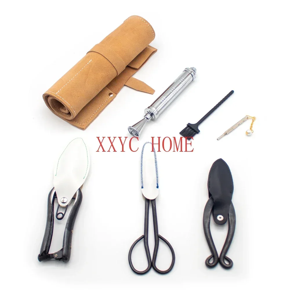 

Arrangement Tools Set Real cowhide Bag Flower Art Tool Kit Y