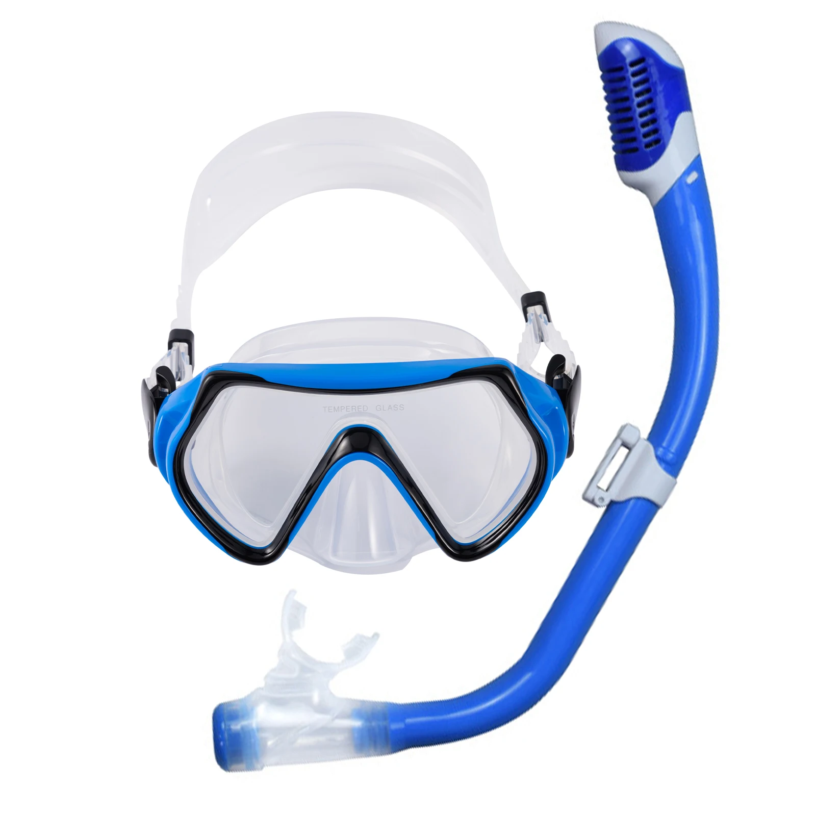 

Снаряжение для подводного плавания для детей с панорамным обзором, противотуманная маска, сухая верхняя снаряжение и сумка для плавания, тренировочная маска для дайвинга