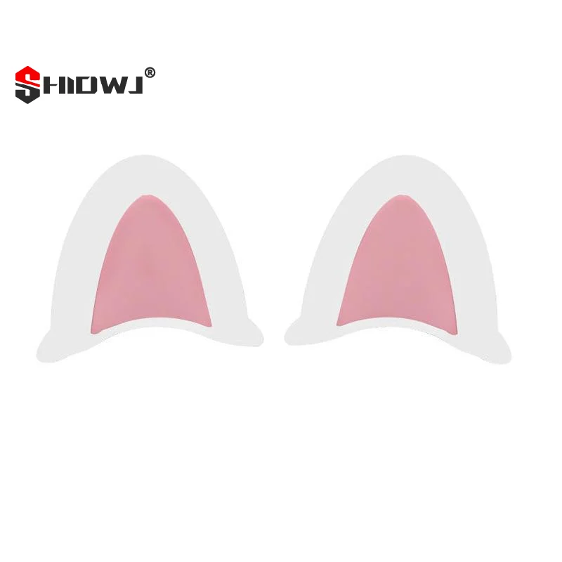1 Pair Cute Soft ABS Bear Ear Helmet Decorations Adorable Look Easy To Install Perfect For E Scooters Motorcycles Bikes
